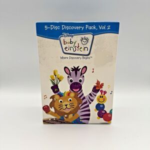 Baby Einstein DVD 5 Disc Discovery Pack Vol. 2 Disney Monet Newton Galileo NEW